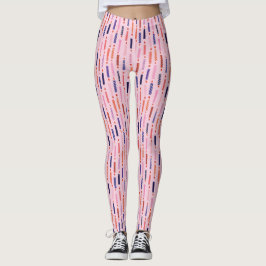Hübsch Pink Birthday Candles Gemustert Leggings