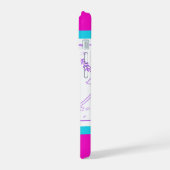 Hübsch Pink & Blue Butterfly iPhone 15 Fall iPhone 15 Hülle (Linke Seite)