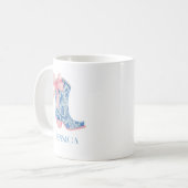 Hübsch Pink & Blue Chinoiserie Bow Daughter Kaffeetasse (Vorderseite Links)