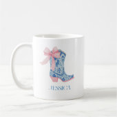 Hübsch Pink & Blue Chinoiserie Bow Daughter Kaffeetasse (Links)