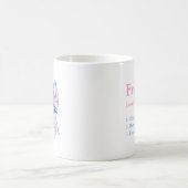 Hübsch Pink & Blue Chinoiserie Bow Friend Kaffeetasse (Mittel)