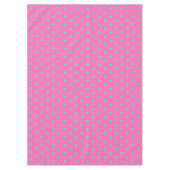 Hübsch Pink Blue Polka Dots Tischdecke (Vorderseite)