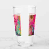 Hübsch Pink Blue & Yellow Daisies Glas (Rechts)