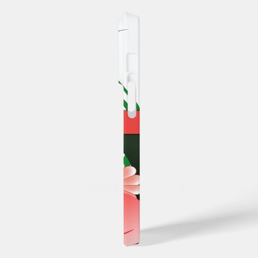 Hübsch Pink Blume Individuelle Name Hibiskus Blüte Case-Mate iPhone Hülle (Rückseite / Links)