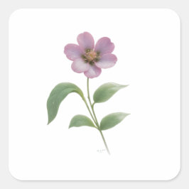 HÜBSCH PINK BLUME STICKER