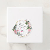 Hübsch Pink Blumenstrauß Dankeschön Kinderdusche Geschenkanhänger (Beispiel)