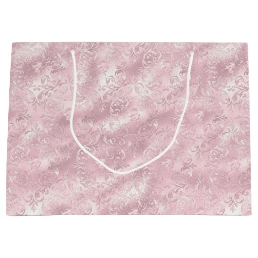 Hübsch Pink Blush Elegantes Glam Brautparty Große Geschenktüte (Vorderseite)