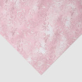 Hübsch Pink Blush Elegantes Glam Brautparty Seidenpapier (Detail)