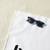 Hübsch Pink Boho Flamingo Live in Now Strandtuch (Beispiel)