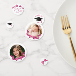 Hübsch Pink Bow Fotos Future Bright Abschluss Konfetti