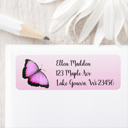 Hübsch Pink Butterfly (Insitu)