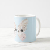 Hübsch Pink Butterfly Flügel Kaffeetasse (VorderseiteRechts)