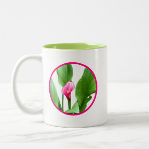 Hübsch Pink Calla Lily Zweifarbige Tasse
