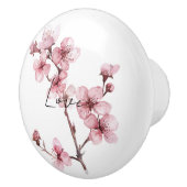 Hübsch Pink Cherry Blossom Blumenkohl Liebe Keramikknauf (Rechts)