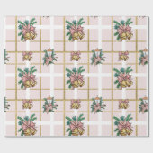 Hübsch Pink Christmas Bells Geschenkpapier (Flach)