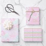 Hübsch Pink Christmas Geschenkpapier Set<br><div class="desc">Hübsch rosa Weihnachten</div>