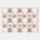 Hübsch Pink Christmas Trio Geschenkpapier Set (Vorderseite)