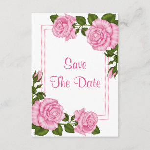 Hübsch Pink Corner Bouquets 60. Save the Date