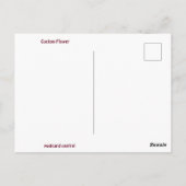 Hübsch Pink Cuckoo Blume Postkarte (Rückseite)