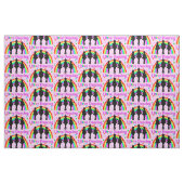 HÜBSCH PINK DANCING QUEEN FABRIC STOFF (Fat Quarter (45,7 x 55,9 cm))