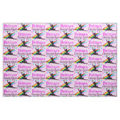 HÜBSCH PINK DANCING QUEEN PERSONALISIERT FABRIC STOFF (Fat Quarter (45,7 x 55,9 cm))