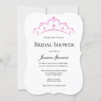 Hübsch Pink Diamond Tiara Brautparty Einladung