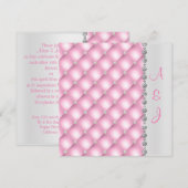 HÜBSCH PINK DIAMOND WEDING INVITATION EINLADUNG (Vorne/Hinten)
