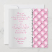 HÜBSCH PINK DIAMOND WEDING INVITATION EINLADUNG (Rückseite)