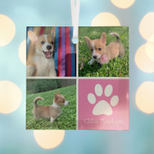 Hübsch Pink Dog Collage Custom Haustier Weihnachts