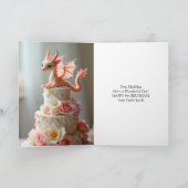 Hübsch Pink Dragon Niece 9. Geburtstag Gruß Karte (Innenseite)