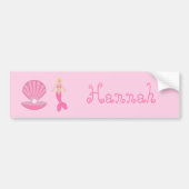 Hübsch Pink Fantasy Mermaid Autoaufkleber (Vorne)