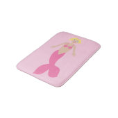 Hübsch Pink Fantasy Mermaid Badematte (Schrägansicht)