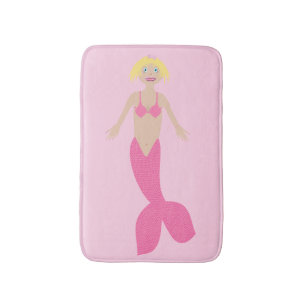 Hübsch Pink Fantasy Mermaid Badematte