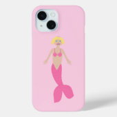 Hübsch Pink Fantasy Mermaid Case-Mate iPhone Hülle (Rückseite)