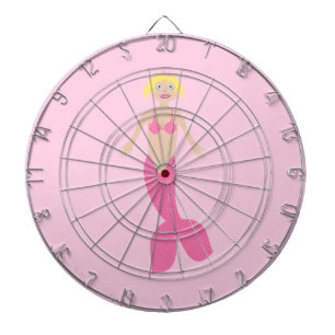 Hübsch Pink Fantasy Mermaid Dartscheibe