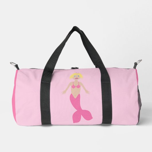 Hübsch Pink Fantasy Mermaid Duffle Bag (Vorderseite)