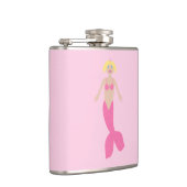 Hübsch Pink Fantasy Mermaid Flachmann (Rechts)