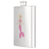 Hübsch Pink Fantasy Mermaid Flachmann (Links)