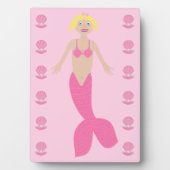 Hübsch Pink Fantasy Mermaid Fotoplatte (Vorderseite)