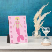 Hübsch Pink Fantasy Mermaid Fotoplatte (Seite)