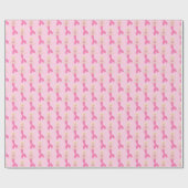 Hübsch Pink Fantasy Mermaid Gemustert Geschenkpapier (Flach)