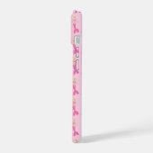 Hübsch Pink Fantasy Mermaid Gemustert iPhone 15 Hülle (Linke Seite)