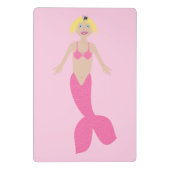 Hübsch Pink Fantasy Mermaid Gemustert Mini Klemmbrett (Rückseite)