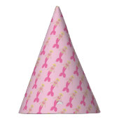 Hübsch Pink Fantasy Mermaid Gemustert Partyhütchen (Rechts)