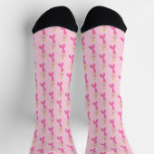 Hübsch Pink Fantasy Mermaid Gemustert Socken (Oben)