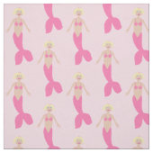 Hübsch Pink Fantasy Mermaid Gemustert Stoff (Muster)