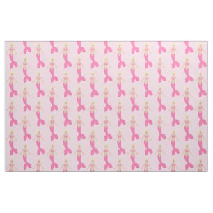 Hübsch Pink Fantasy Mermaid Gemustert Stoff