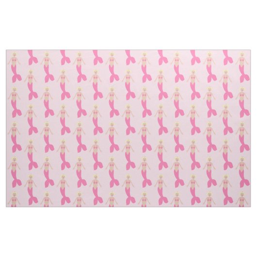 Hübsch Pink Fantasy Mermaid Gemustert Stoff (Fat Quarter (45,7 x 55,9 cm))