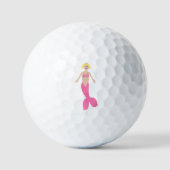 Hübsch Pink Fantasy Mermaid Golfball (Vorderseite)