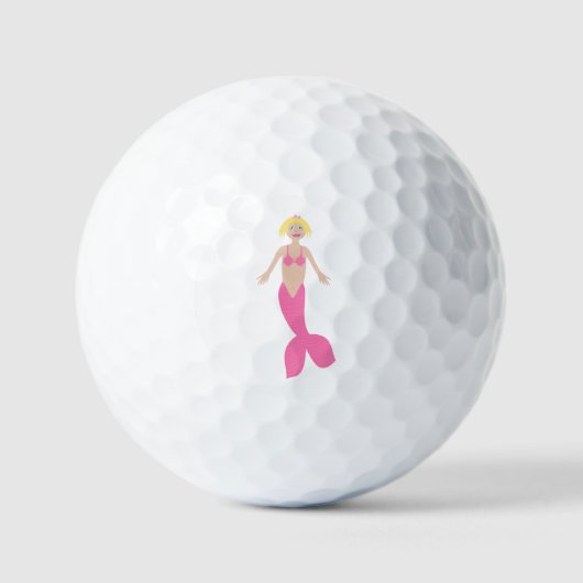 Hübsch Pink Fantasy Mermaid Golfball (Vorderseite)